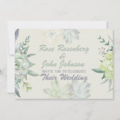 Faire-part de mariage aquarelle (Devant)
