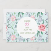 Faire-part de mariage aquarelle (Dos)