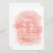 Faire-part de mariage aquarelle (Devant / Derrière)