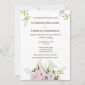 Faire-part de mariage Aquarelle Blanc Calla Lilies (Devant)