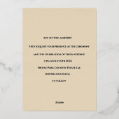 Faire-part de mariage aquarelle boho Emily & James (Verso)