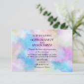 Faire-part de mariage Aquarelle Chic Moderne (Debout devant)