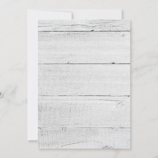 FAIRE-PART DE MARIAGE | Aquarelle de verdure rusti (Dos)