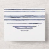 Faire-part de mariage aquarelle nautique bleu tout (Verso)