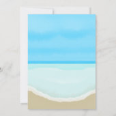 Faire-Part de Mariage Aquarelle Plage Océanique (Dos)