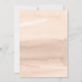 FAIRE-PART DE MARIAGE | Aquarelle Sage Blush Flora (Dos)