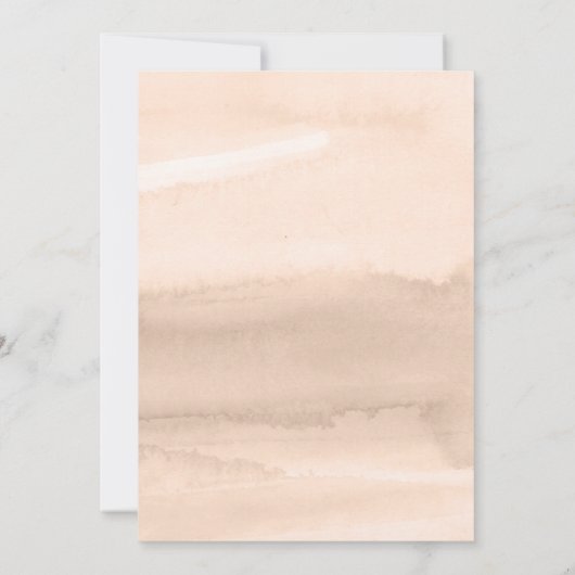 FAIRE-PART DE MARIAGE | Aquarelle Sage Blush Flora (Dos)