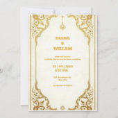 Faire-part de mariage arabe traditionnel (Devant)