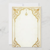 Faire-part de mariage arabe traditionnel (Dos)