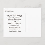 Faire-Part de Mariage Arbre Rustique et Guirlande  (Dos)