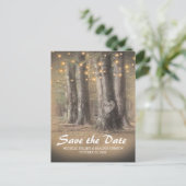 Faire-Part de Mariage Arbre Rustique et Guirlande  (Debout devant)