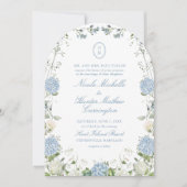 Faire-part de mariage Arche de mariage à monogramm (Devant)