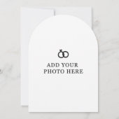 Faire-part de mariage Arche Moderne (Dos)