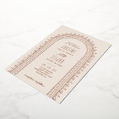 Faire-part de mariage Arche Ornate Foil - Ivoire (Rotation)