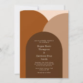 Faire-part de mariage Arches simples foncées (Devant)