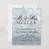Faire-part de mariage - Argent Glit Fab (Devant)