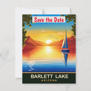 Faire-part de mariage Arizona Bartlett Lake Gold