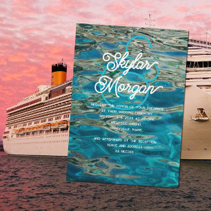 Faire-part de mariage Arrière - plan d'eau