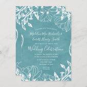 Faire-part de mariage Arrière - plan modifiable co (Devant / Derrière)