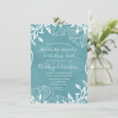 Faire-part de mariage Arrière - plan modifiable co (Debout devant)