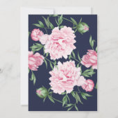 Faire-part de mariage Arrière - plan rose Floral N (Dos)