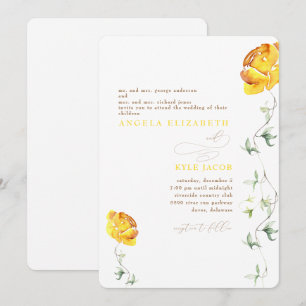 Faire-Part de Mariage Arrondi The Two of Us Floral