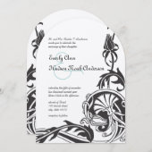 Faire-part de mariage Art déco (Devant / Derrière)