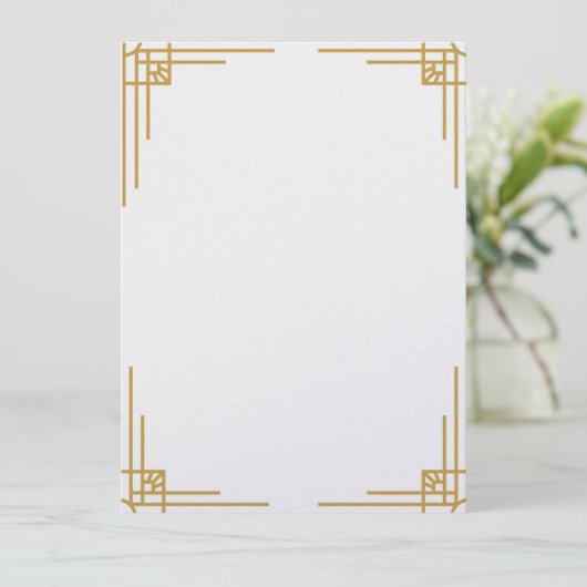 Faire-part de mariage Art Déco (Debout devant)