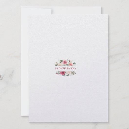 Faire-part de mariage Art Déco (Dos)