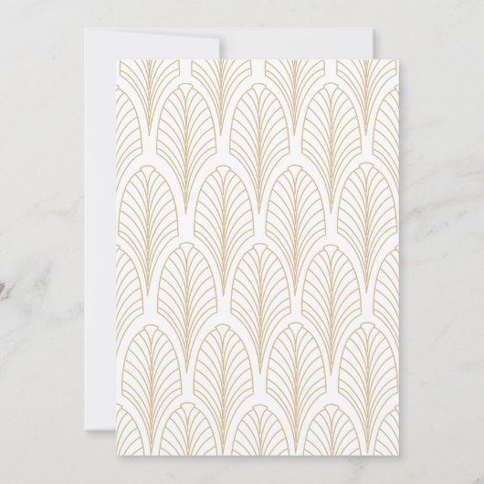 Faire-part de mariage Art Déco (Dos)