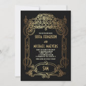 Faire-part de mariage Art déco (Devant)