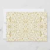 Faire-part de mariage Art déco des années 1920 en  (Dos)