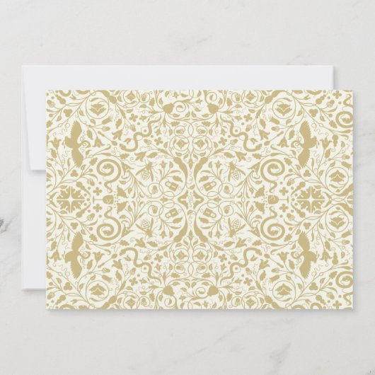 Faire-part de mariage Art déco des années 1920 en  (Dos)