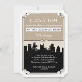 Faire-part de mariage Art déco "L'amour dans la vi (Devant)