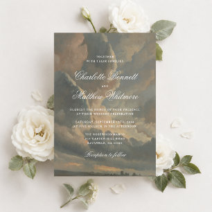 Faire-part de mariage Art Fin Paysage de Nuages Vi