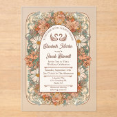 Faire-part de mariage Art nouveau (Recto)