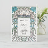 Faire-part de mariage Art nouveau (Debout devant)