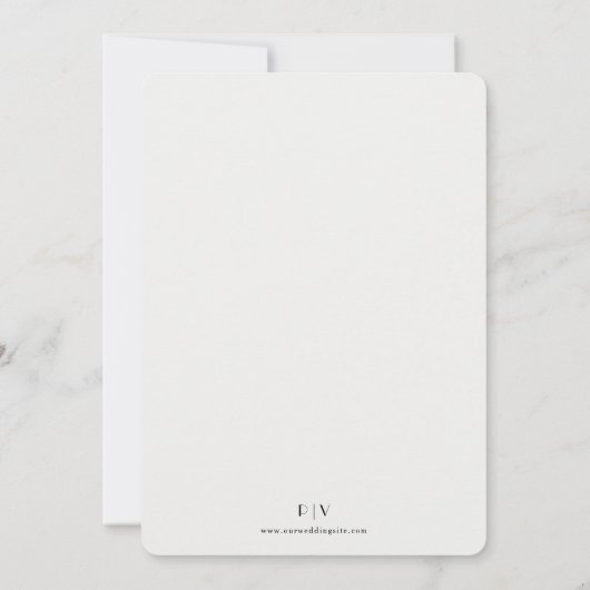 Faire-part de mariage Art nouveau (Dos)