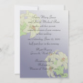 Faire-part de mariage Art nouveau Lillies (Dos)