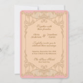 Faire-part de mariage Art Nouveau orné (Devant)