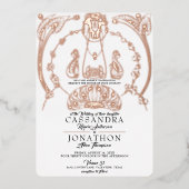 Faire-part de mariage - Art Nouveau & Poème 12 (Recto)