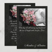 Faire-part de mariage artistique de meilleur ami (Devant / Derrière)