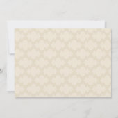 Faire-part de mariage - aspect lin damassé (Dos)