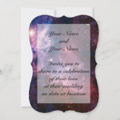 Faire-part de mariage Astronomy Love (Dos)