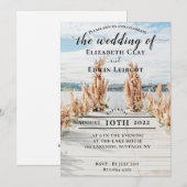 Faire-part de mariage au bord du lac (Devant / Derrière)