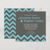 Faire-part de mariage au charbon de bois et à l'Aq (Devant / Derrière)