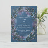 Faire-part de mariage au chardon celtique (Debout devant)