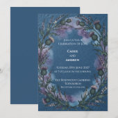 Faire-part de mariage au chardon celtique (Devant / Derrière)