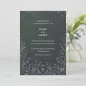 Faire-part de mariage au chardon celtique (Debout devant)