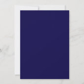 Faire-part de mariage au chardon celtique bleu (Dos)